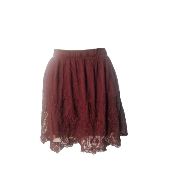 Abercrombie & Fitch Dresses & Skirts - Abercrombie Fitch Women Mini Skirt S Wide Elastic WaistBand Toile Overlay